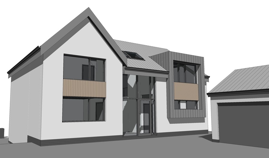 Planning consent granted for a new build fantastic family home.